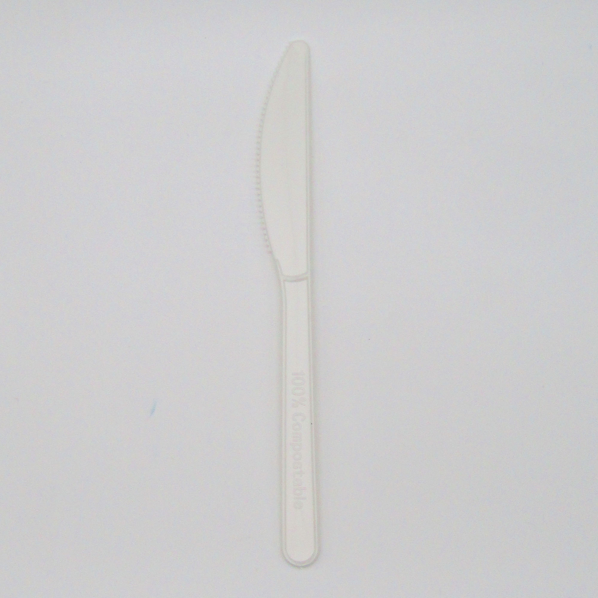 CUBIERTOS COMPOSTABLES - Cuchillo Blanco (cod.777805) (20 x 50)  - K12